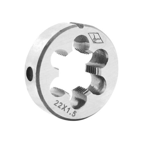HSS M22 x 1.5 Thread Metric Split Round Adjustable Die