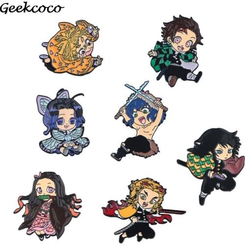 J2248 Anime Metal Pin Backpack Badge Hat Pin Women Men lapel Pins Collar Brooch Gift