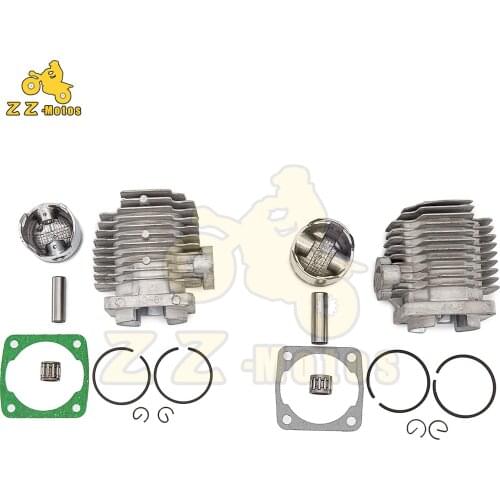 49cc 40-6 44-6Engine Cylinder Head Piston Kit with Rings Pin Clips for 49cc 2 Stroke Engine Motorcycle ATV Pocket Dirt Bike