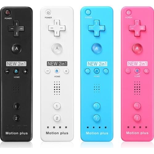 Controllers For Nintend Wii Gamepad Wireless Bluetooth Remote Controller With Motion Plus For Nintend Wii 2 in 1 Joystick
