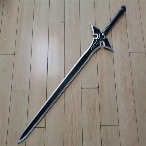 Cosplay Anime 2nd Season Sword Art Online Kirito Dark Elucidator Sword Prop Role Play SAO Kirigaya Kazuto 108.5CM PU Weapon Toy