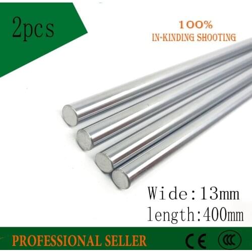 2pcs 13mm 13x400 linear shaft 3d printer 13mm x 400mm Cylinder Liner Rail Linear Shaft axis cnc parts 13*400mm