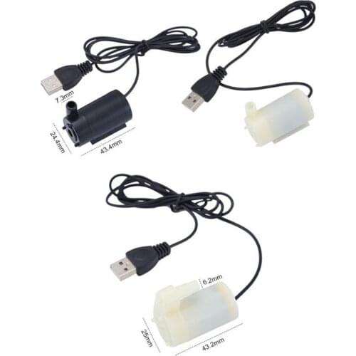 DC 5V Low Noise Brushless Motor Pump 120L/H Mini Micro Submersible small Water Pump usb power supply for fountain Water flowers