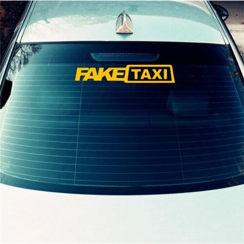 Fake taxi stickers for car auto decals removable funny sticker 59*10.8cm