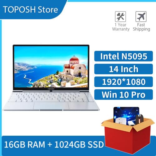 14.1 Inch Notebook 8GB Laptop Backlit Keyboard FHD 1920x1080 Windows 10 Pro Apollo 5G Dual Wifi Computer Gaming PC Slim Netbook