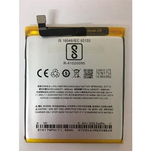 2018 NEW For Mei zu blue A5 BT710 battery M5c cell phone battery M710M M710H M793Q battery BT710 battery 3060mAh
