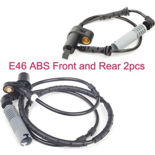 Front and Rear ABS Sensor For BMW E46 323ci 323i 325Ci 325i 328Ci 328i M3 34521164651 34521164652 two pcs wheel speed