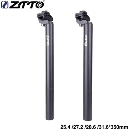 ZTTO Bicycle Seat Post Seatpost 25.4 27.2 28.6 31.6 350mm For Road Mountain Bike MTB Fixed Gear