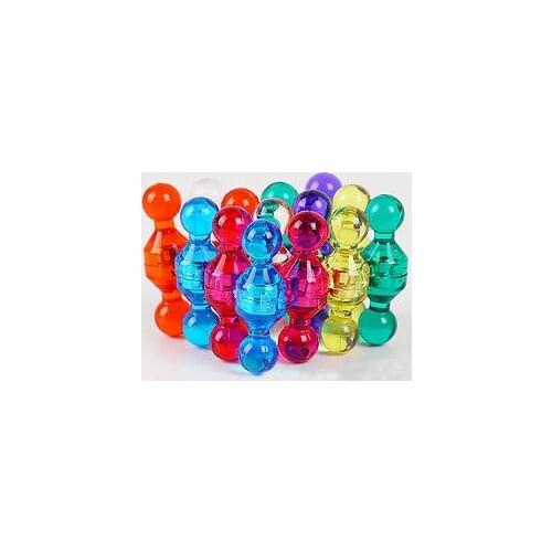 Hot Fashion Translucent Small Push Pins Cute Fridge Magnet High Grade Assorted Color Magnets