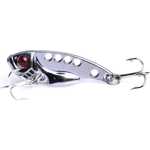 1pc 3.5/4/5.5cm 3g/7g/11g mixed hard metal vib fishing lures sinking wobbler jig lures fishing tackles