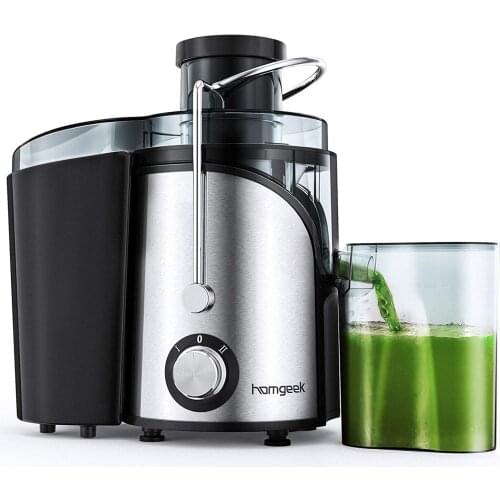 Homgeek GS-352 Centrifugal Juicer 400W Dual-Speed Multifunctional Juicer for orange, watermelon, grape, strawberry, tomato etc