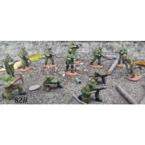 Super mini pvc figure 1:72 sand plate Modern anti-terrorist force model 12pcs/set