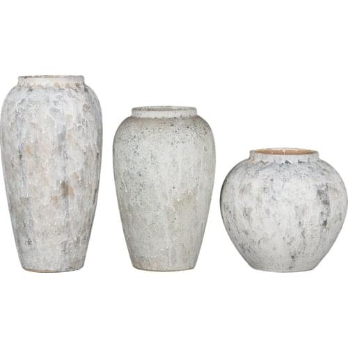 Vintage Jingdezhen Ceramic Vase Decoration Chinese Style Handmade Large Vase Cachepot Luxury Art Vases Nordic Home Decoration