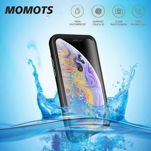 MOMOTS Waterproof Swimming Case for iPhone X 360 Full Protection Shockproof Fundas Back & Front Cover for iPhone X Coque