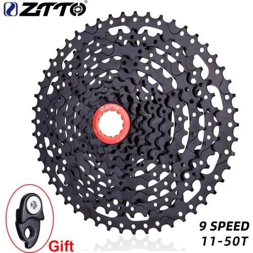 ZTTO MTB 9 Speed 11-50T Mountain Bike Cassette Wide Ratio 9speed Bicycle Sprocket 9S Freewheel Compatible with M430 M4000 M590