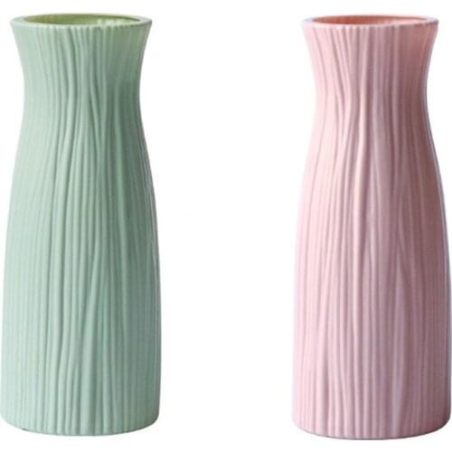 1Pcs Large Nordic Decorative Vase imitation ceramic plastic vase decorative ornaments vase ornaments