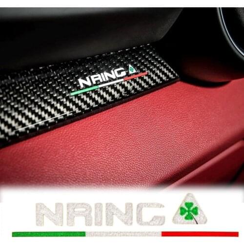 2pcs For Alfa Romeo nring Emblem limited edition Window Stickers For Alfa Romeo Giulia Giulietta 159 156 MITO Stelvio 147 GT