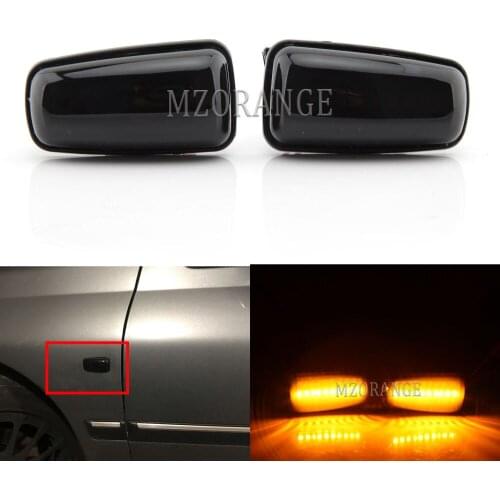 2 LED Car Dynamic Side Marker Turn Signal Light For Peugeot 306 106 406 806 For Citroen Berlingo Jumpy Saxo Expert Partner lamp