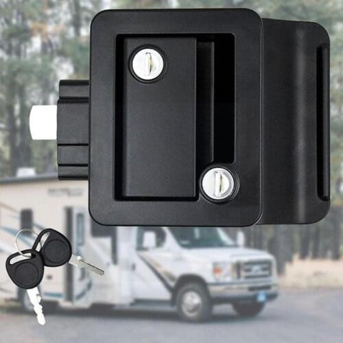 Caravan RV Travel Trailer Entry Door Lock Camper Door RV Lock with N2 Handle Keys Latch Trailer Replacement For RV Door Cam W1T7