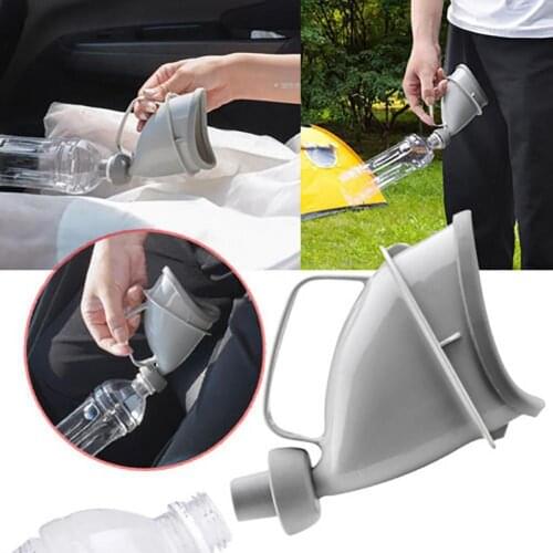 Unisex Car Travel Emergency Toilet Outdoor Adult Urinals Funnel Peeing Camping Toilet Emergency Traffic Portable Urine Bottle