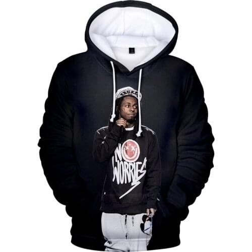 Dwayne Michael Carter Jr 3D Hoodie Printed Rap Lil Wayne Hoodies Sweatshirts Men Women Hip Hop Sports Hooded Harajuku Pullover
