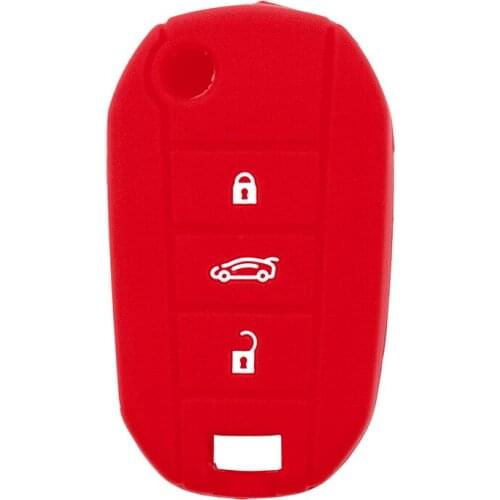 Quality Silicone Car Key Cover for Peugeot Citroen C4L C3XR 508 5008 Automobiles Key Case Accessories for Key Decoration