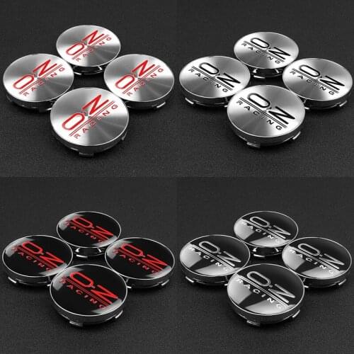 4PCS/lot 56MM 60MM OZ Racing Car Wheel Center Hub Caps Car Emblem Badge Sticker Wheel Center Cap Label Car Styling Accessories
