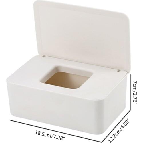 Wet Tissue Box Desktop Seal Baby Wipes Paper Dispenser Napkin Storage Holder Lid GXMA