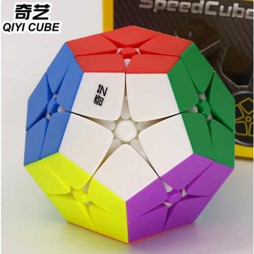 Magic puzzle QiYi cube XMD megaminxeds cubes megamin 2x2 dodecahedron stickerless colorful puzzles professional speed cube toy