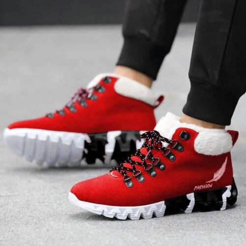 Sooneeya Blade Sole Snow Boots Men Skidproof Plus Fur Inside Male Ankle Boots Outdoor Keep Warm Winter Shoes Men Bota Masculina