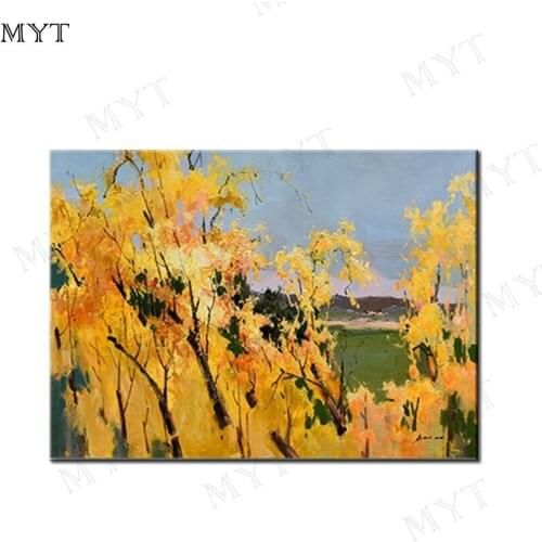 MYT Free SHipping Hot Sale High Quality Landscape Modern Art Paintings Oil Painting Canvas Around Paintings On Canvas Unframed