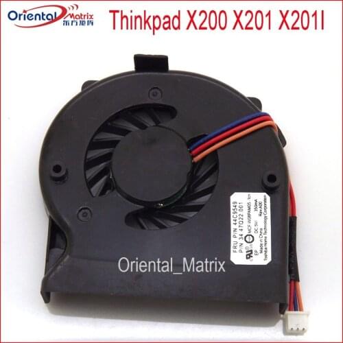 New MFC-W08PAM05-1CN DC5V 0.35A 3Pin Cooler Fan Replacement For Thinkpad X200 X201 X201I Laptop CPU Cooling Fan