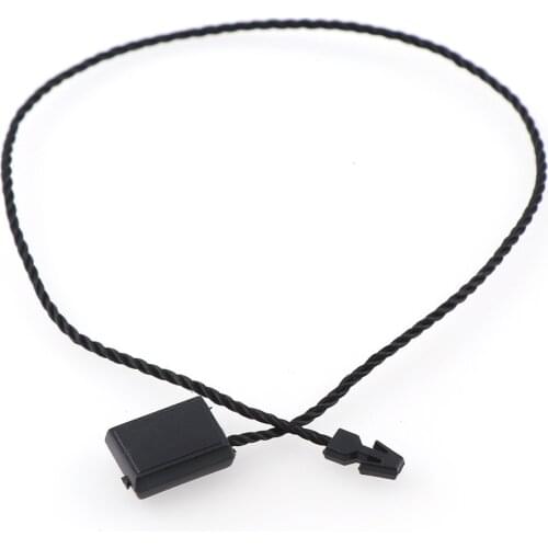 Plastic Hang Tag Seal String With Bullet Plug Nylon Cotton Cord Snap Head Loop Lock Buckle Fashion Bag Price Tag Rope Fasteners