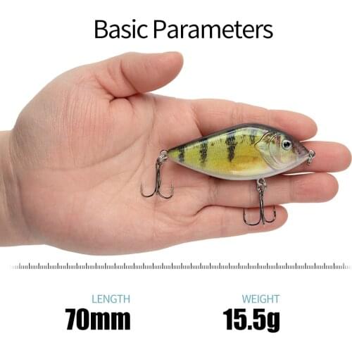 70mm 15.5g Suspending Hard Jerkbait Fishing Lures Tackles For Crap Perch Pesca Wobbler Rattle Balls Rattling And Vib For Winter