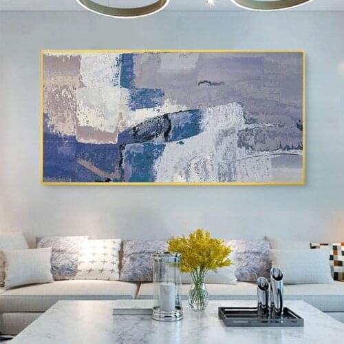 Hand Painted Abstract Oil Painting Wall Art Five-color Picture Minimalist Decorative Modern On Canvas For Living Room No Frame