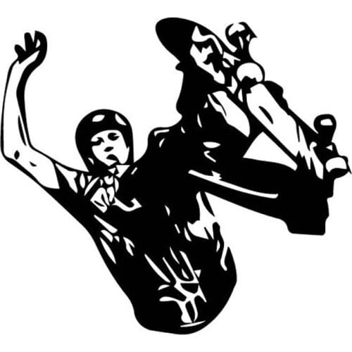 The Largest Sports Skateboard Sports Applique Car Window Decoration Personality PVC Cover Scratches Waterproof Applique