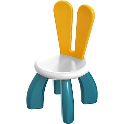 Plastic Childrens Stool with Backrest, Activity Table Chair for Kids, Kindergarten Baby Learning Chair with 24cm Seat Height