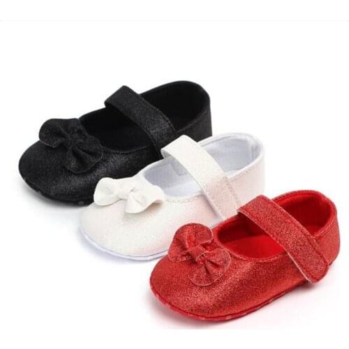 Lovely Bowknot Baby Shoes Infant Girls Princess Shoes