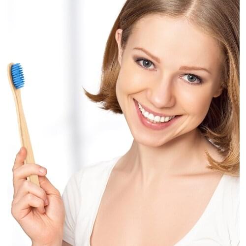 5/10pcs ECO friendly toothbrush Bamboo reusable Toothbrushes Portable Adult Wooden Soft Tooth Brush for Home Travel use Bamboo H