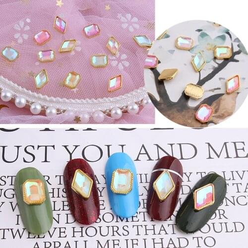 100pcs/bag High Quality Crystal Peridot Rhinestones Loose Glitter Colorful Glass Diamond Decorations DIY Nail Art Rhinestones