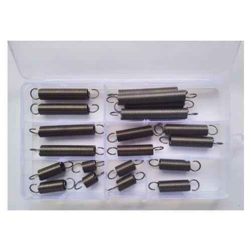 20pcs 1mm Wire Diameter 10mm Outer Diameter Extension Spring Assortment Kit Set Free Shipping