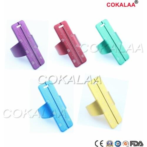 3 pcs Dental instrument Aluminium Alloy Colorful Dentistry Ring Ruler Root Canal Measuring Tool for Endodontic Dentist tools