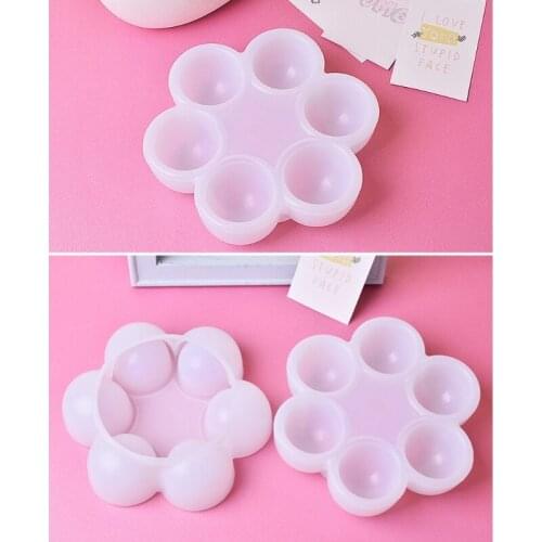6 Holes Eggs Storage Box Epoxy Resin Mold Jewelry Earrings Organizer Case Silicone Mould DIY Crafts Ornaments Casting Tools