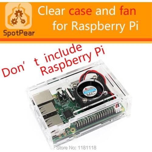 Raspberry pi 2/3 model B case with free fan. support Pi2/Pi3.Good cool case