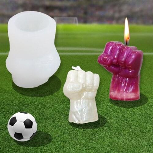 Handmade Candle Mold Hand Aromatherapy Candle Fist Epoxy Plaster Decoration Silicone Mold Resin Molds Clay Mold Candle Making