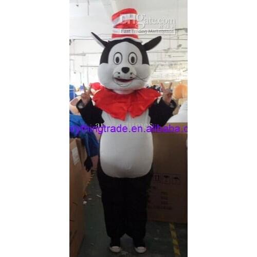 Hot sale 2017 Adult magic cat mascot outfit carnival costume fancy dress costumes school mascot
