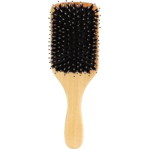 Bristle Massage Comb Hemu Handle Anti-Static Hair Brush Airbag Comb Hairdressing Wet Curly Styling Tools