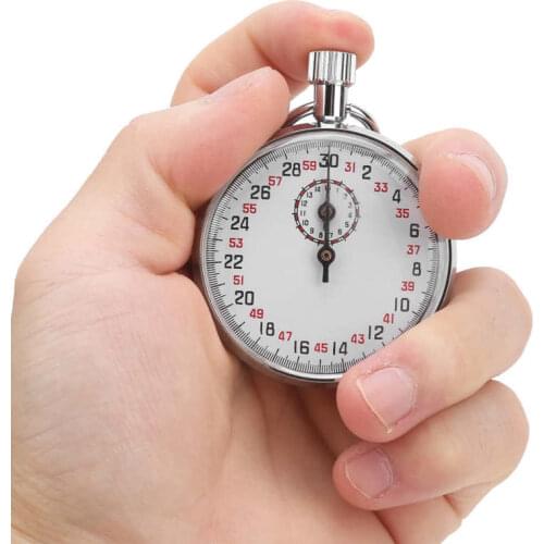 J12001 Mechanical Stopwatch Round Sports Chronograph Series Running Timer Physics Teaching Equipment