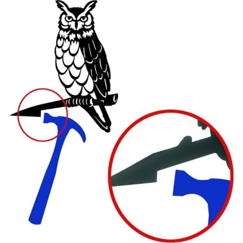 Cute Hollowed Out Metal Garden Owl Statue Silhouette Decor Dwarf Tree Ornaments for Home Yard Decorations