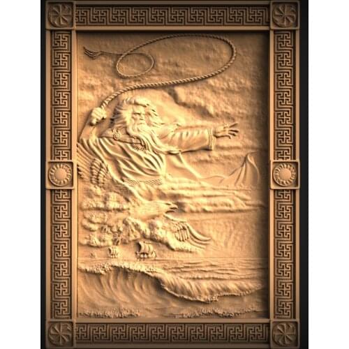 STL Model 3D Model for CNC Router 3D Printer Artcam Aspire Bas Relief STL File Format 3D Carving Home Wall Decoration